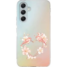 Zeyno Samsung Galaxy A55 Uyumlu Kuş Aşkı  Desenli Silikon Kılıf