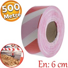 Kkdstock Emniyet Şeridi İkaz Uyarı Uyarıcı Bandı 500 Metre Bant En 6 cm İnşaat Kaza Olay Yeri Otopark Konut