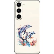 Zeyno Samsung Galaxy S24 Uyumlu Yunus Aşkı  Desenli Silikon Kılıf