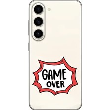 Zeyno Samsung Galaxy S24 Uyumlu Oyun Bitti  Desenli Silikon Kılıf