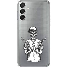 Zeyno Samsung Galaxy M15 Uyumlu Iskelet Silah  Desenli Silikon Kılıf