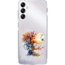 Zeyno Samsung Galaxy A34 Uyumlu Ağaç Kadın  Desenli Silikon Kılıf