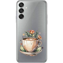 Zeyno Samsung Galaxy M15 Uyumlu Kahve Keyfi  Desenli Silikon Kılıf