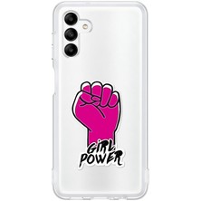 Zeyno Samsung Galaxy M23 Uyumlu Girl Power  Desenli Silikon Kılıf