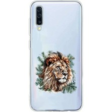 Zeyno Samsung Galaxy A50 Uyumlu Yüce Aslan  Desenli Silikon Kılıf