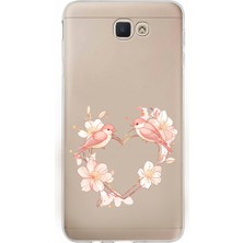 Zeyno Samsung Galaxy J7 Prime Uyumlu Kuş Aşkı  Desenli Silikon Kılıf