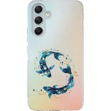 Zeyno Samsung Galaxy A55 Uyumlu Koi Balıkları  Desenli Silikon Kılıf