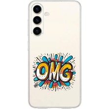 Zeyno Samsung Galaxy S24 Fe Uyumlu Omg Grafiti  Desenli Silikon Kılıf