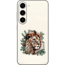 Zeyno Samsung Galaxy S23 Uyumlu Yüce Aslan  Desenli Silikon Kılıf