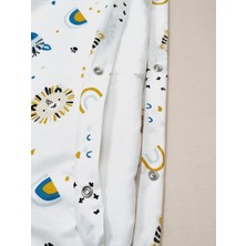 Yada Baby %100 Pamuklu Kumaştan Bebek 5 Parça Yorgan ve Nevresim Takımı & Park Beşik Seti (70 x 120 Cm)