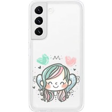 Zeyno Samsung Galaxy S22 Uyumlu Deniz Perisi  Desenli Silikon Kılıf