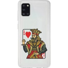 Zeyno Samsung Galaxy A31 Uyumlu Kupa Kralı  Desenli Silikon Kılıf