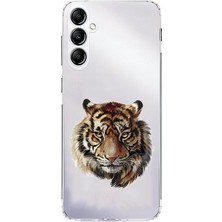 Zeyno Samsung Galaxy A14 Uyumlu Kaplan Bakışı  Desenli Silikon Kılıf