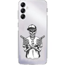 Zeyno Samsung Galaxy A14 Uyumlu Iskelet Silah  Desenli Silikon Kılıf