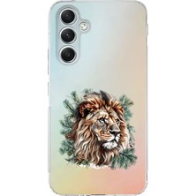 Zeyno Samsung Galaxy A15 Uyumlu Yüce Aslan  Desenli Silikon Kılıf