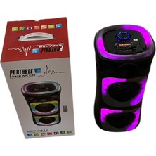 Platoon Mikrofonlu Bt,sd,usb Girişli Işıklı Speaker 8 Inç Karaoke Parti