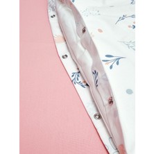 Yada Baby %100 Pamuklu Kumaştan Bebek 5 Parça Yorgan ve Nevresim Takımı & Park Beşik Seti (70 x 120 Cm)