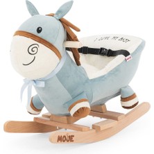 Moje Enjoy Donkey Ahşap Sallanır Eşek Mavi