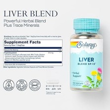 Solaray Liver Milk Thistle ,Kelp Sp-13 100 Herbal Capsules