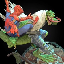 Saranostra Spiderman Vs Lizard Dev Boyut 3D Figür