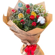 Yılbaşı Yeni Yıl Çiçeği - Kokina Buketi