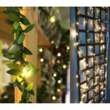 Mediterian 3 Metre LED Tel Sarmaşıklı Yılbaşı Süsü, Yeşil, Işıltılı ve Şık Tasarım