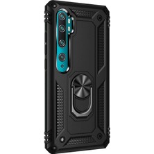 Piyasa Sepeti Xiaomi Mi Note 10 Pro Yüzüklü Tank Kılıf Siyah