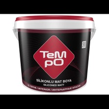 Tempo Silikonlu Mat Boya  3.5 kg Beyaz