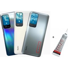 SDT  Redmi Note 10 Arka Batarya Pil Kapağı Karbon Grisi (B7000 15 ml Yapıştırıcı)
