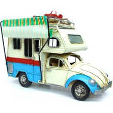 Uzman İthalat Dekoratif Metal Karavan Çerçeveli Kumbaralı Tenteli 1404E-4347
