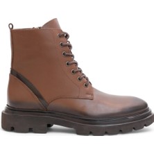 Hammer Jack 2101 Anatomik Tabanlı Ultra Hafif Hakiki Deri Fermuarlı Erkek Spor Bot - NKT02101-TABA-42