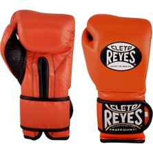 Cleto Reyes Leather Strap & Attached Thumb And Hook & Loop Closure Turuncu Boks Eldiveni