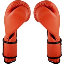 Cleto Reyes Leather Strap & Attached Thumb And Hook & Loop Closure Turuncu Boks Eldiveni