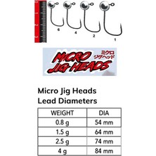 Nomura NM90104004 Micro Lrf Jig Head 3'lü Paket Iğne:4no 4gr