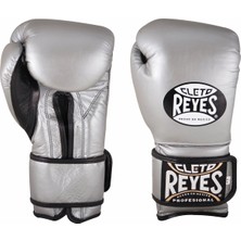 Cleto Reyes Leather Strap & Attached Thumb And Hook & Loop Closure Silver Boks Eldiveni