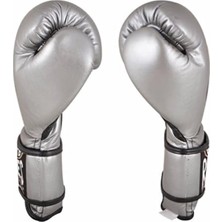 Cleto Reyes Leather Strap & Attached Thumb And Hook & Loop Closure Silver Boks Eldiveni