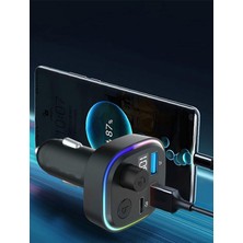 Kai Bluetooth Araç Kiti Araç Fm Transmitter USB Type-C Mp3 Flash Için Uygun Pd