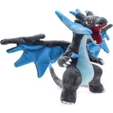 Schulzz Pokemon Mega Charizard x Ayarlanabilir Kanatlı Ithal Peluş Oyuncak 22 x 36 cm