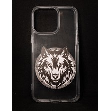 Turkuaz Dijital Pazarlama Apple iPhone 15 Pro Özel Bozkurt Tasarımlı Sert Silikon Kılıf