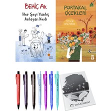 Portakal Çiçekleri ve Her Şeyi Yanlış Anlayan Kedi 2'li Set - Kalem