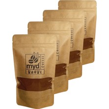 Myd Coffee 4'lü Aromalı Türk Kahvesi Deneyim Seti Öğütülmüş 4 x 250 gr