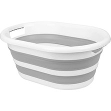 Silkyra 55X35 cm Hacim Katlanabilir Silikon Çamaşır Sepeti