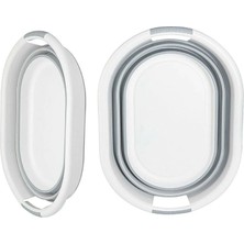 Silkyra 55X35 cm Hacim Katlanabilir Silikon Çamaşır Sepeti