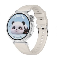 Sneezy Huawei Watch Gt5 Pro 42MM Ile Uyumlu Prism Metal Tokalı Soft Yumuşak Silikon Kordon