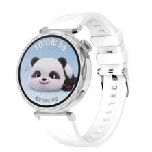 Sneezy Huawei Watch Gt5 Pro 42MM Ile Uyumlu Prism Metal Tokalı Soft Yumuşak Silikon Kordon