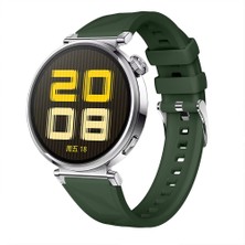 Sneezy Huawei Watch Gt5 41MM Ile Uyumlu Prism Metal Tokalı Soft Yumuşak Silikon Kordon