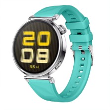 Sneezy Huawei Watch Gt5 41MM Ile Uyumlu Prism Metal Tokalı Soft Yumuşak Silikon Kordon
