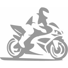 Sticker Usta Racing Motosiklet Silüet Sticker Araba Oto Motosiklet Sticker Etiket 00404