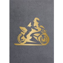 Sticker Usta Racing Motosiklet Silüet Sticker Araba Oto Motosiklet Sticker Etiket 00404