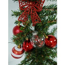 Arminow 6 cm 5 Adet Premıum Yılbaşı Ağaç Süsleme Topları ve 10 cm Fiyonk Süs - 6'lı Paket - YIL063